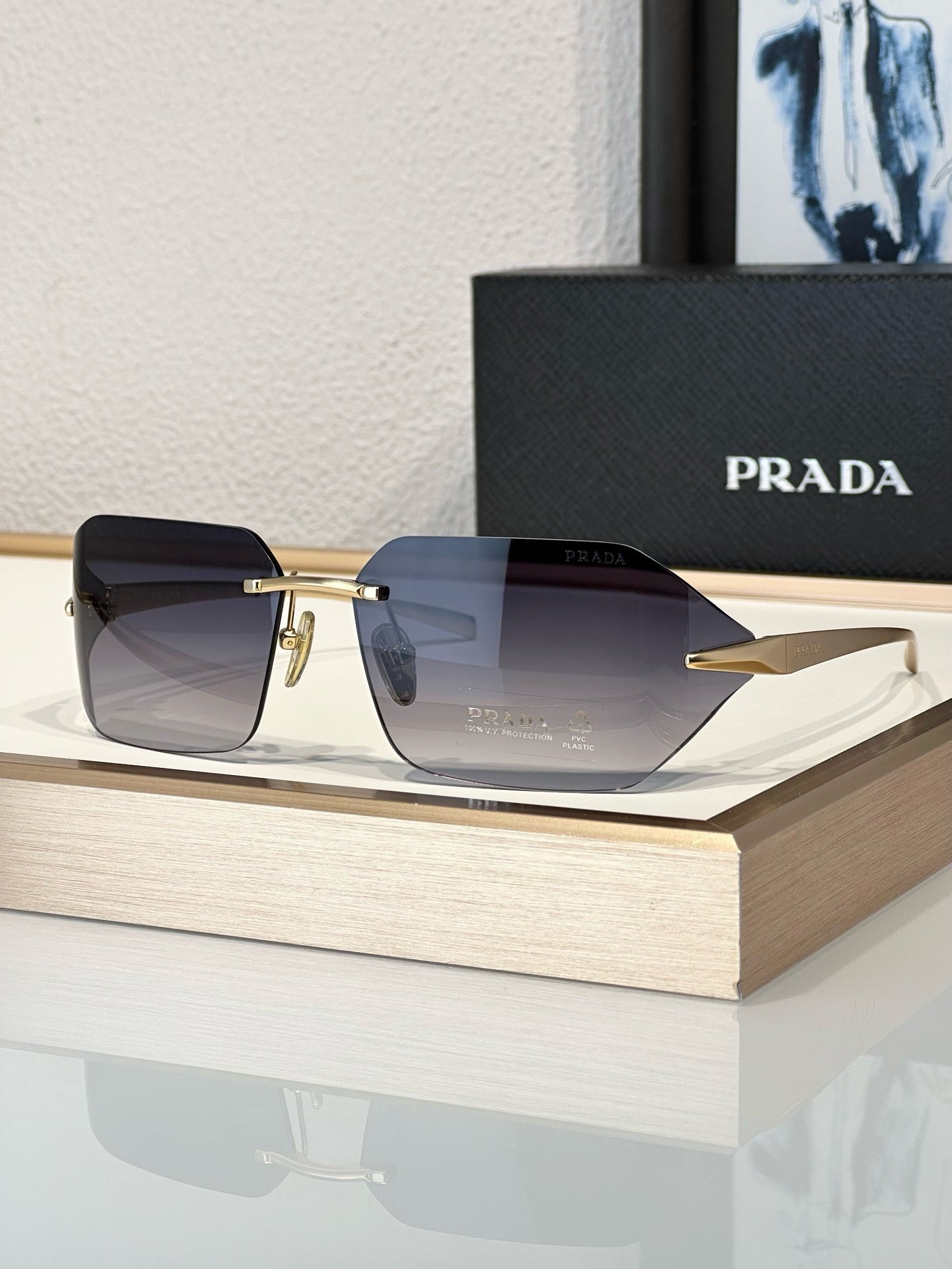 PRADA SPR A55 Runway Tinted Women's Sunglasses✨