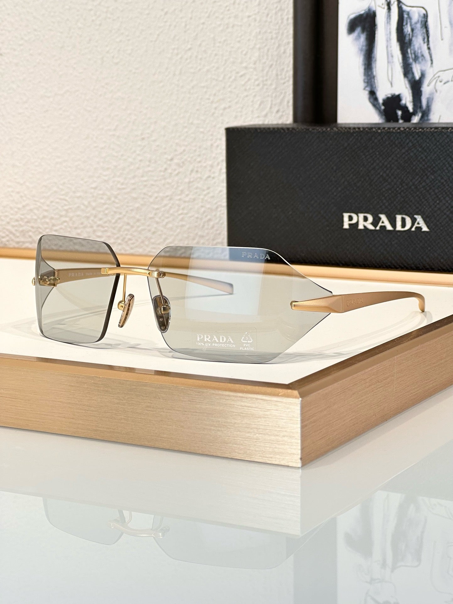 PRADA SPR A55 Runway Tinted Women's Sunglasses✨