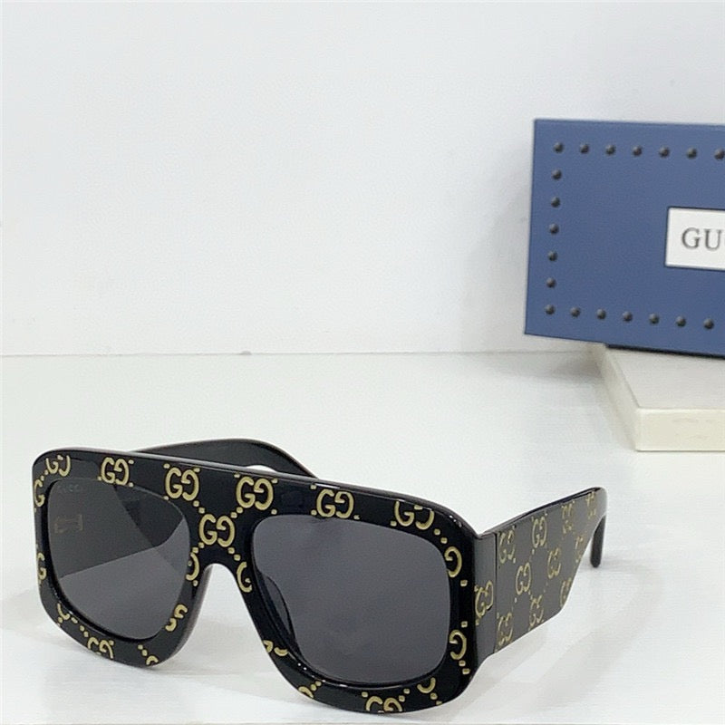 GUCCI GG0980  Eyewear GG monogram pilot-frame Sunglasses ✨