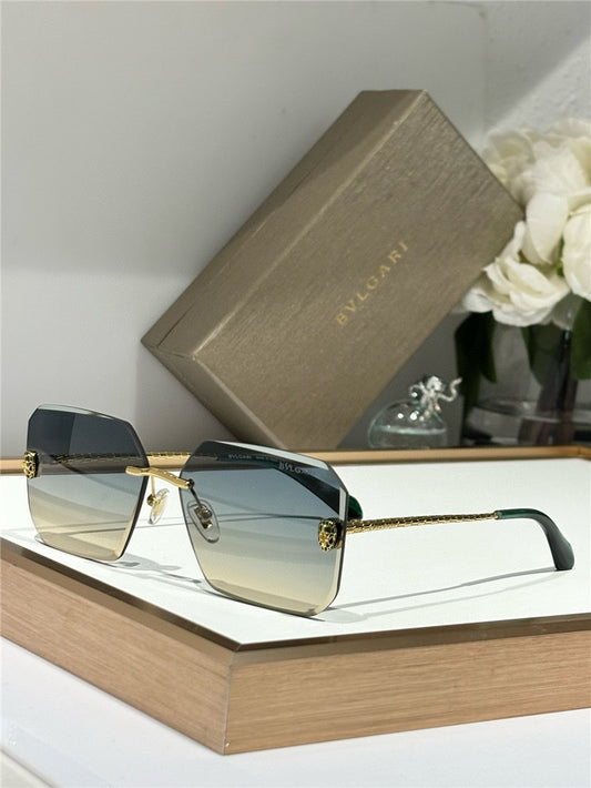 Bvlgari BV40026U  Serpenti Oversized Rimless Irregular Sunglasses ✨