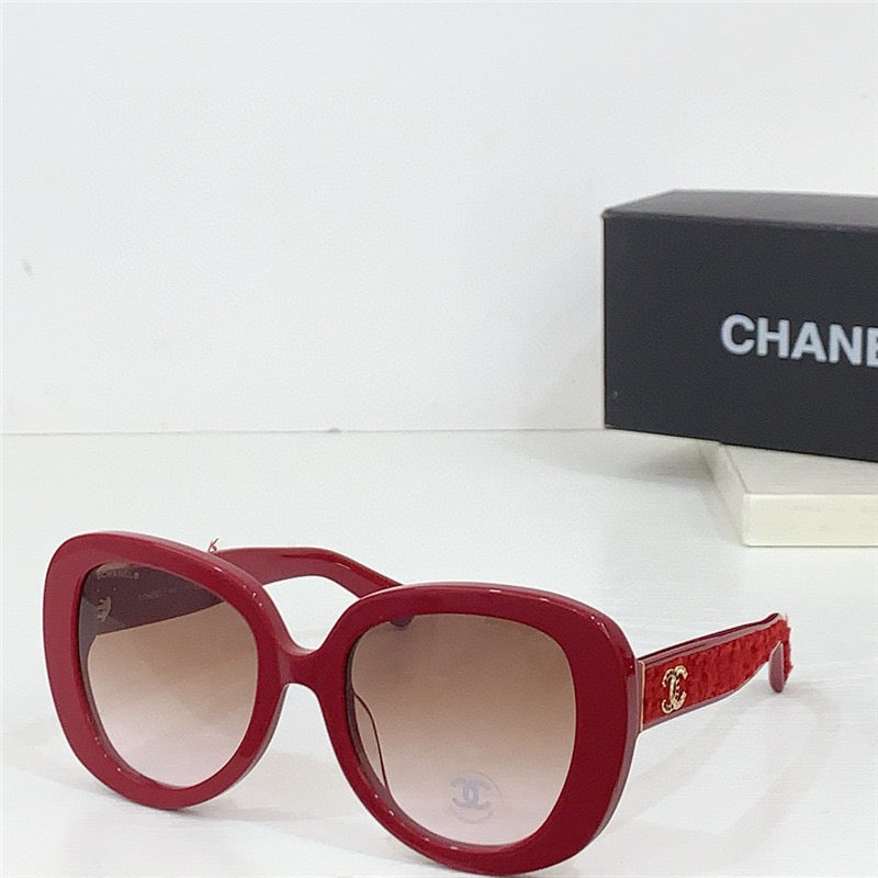 2024 CHANEL 9145QB Oval Women's Acetate Sunglasses  ✨ $1260