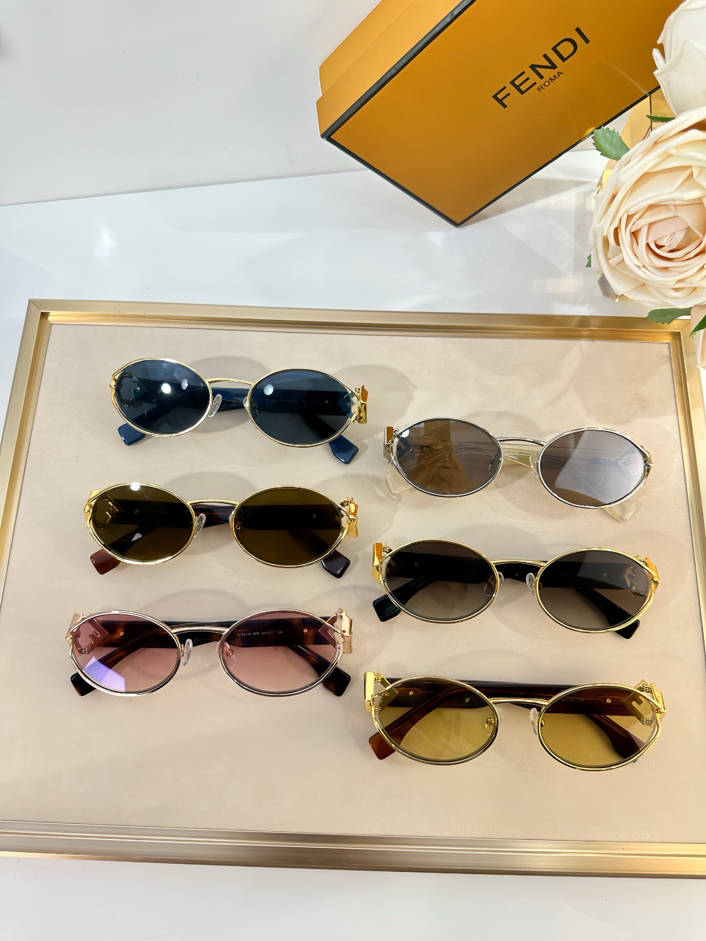 FENDI FF Logo 40218 Women's  Sunglasses✨