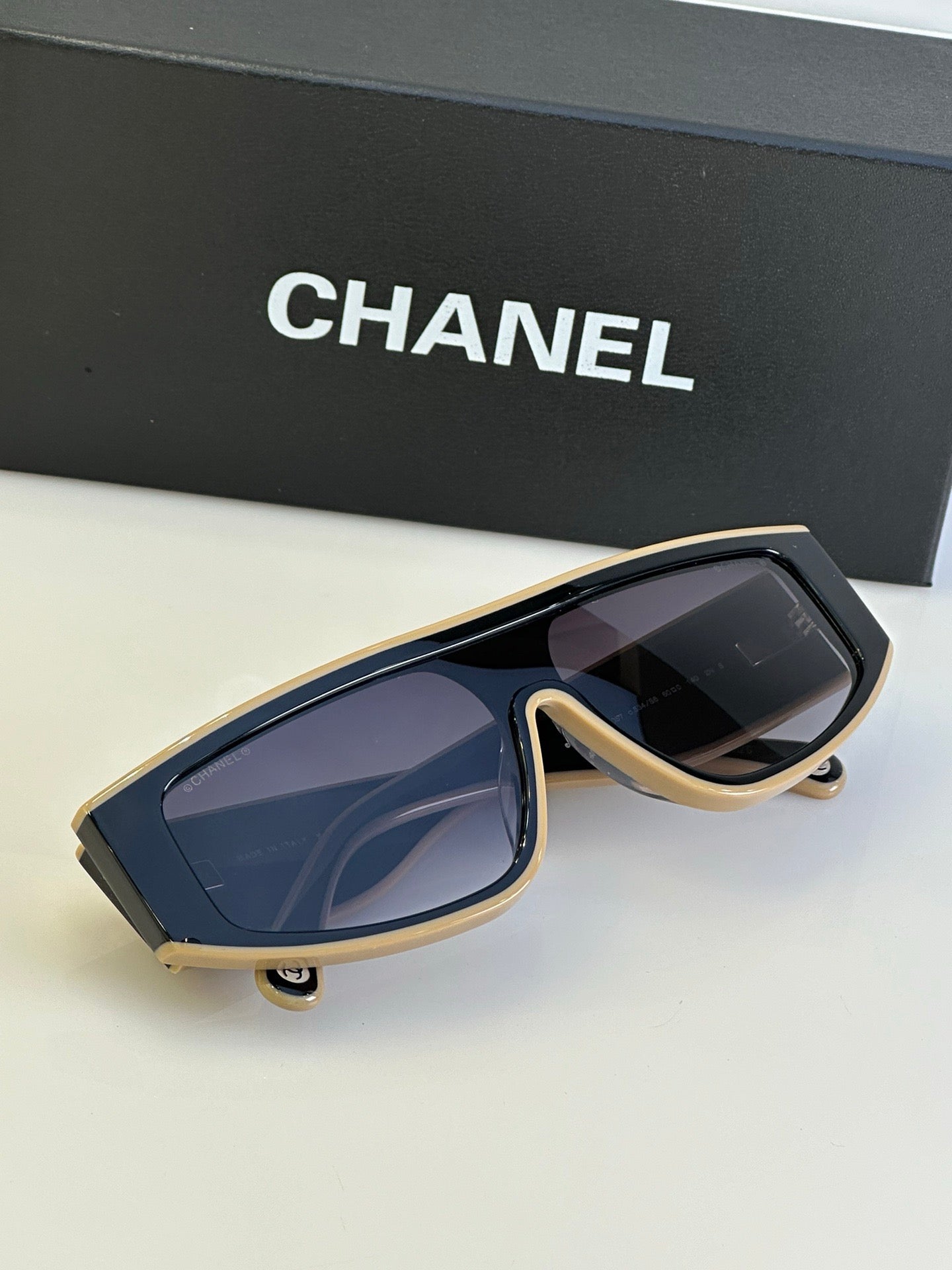 2024 CHANEL SHIELD 6057  Rectangle Women's Acetate Sunglasses  ✨