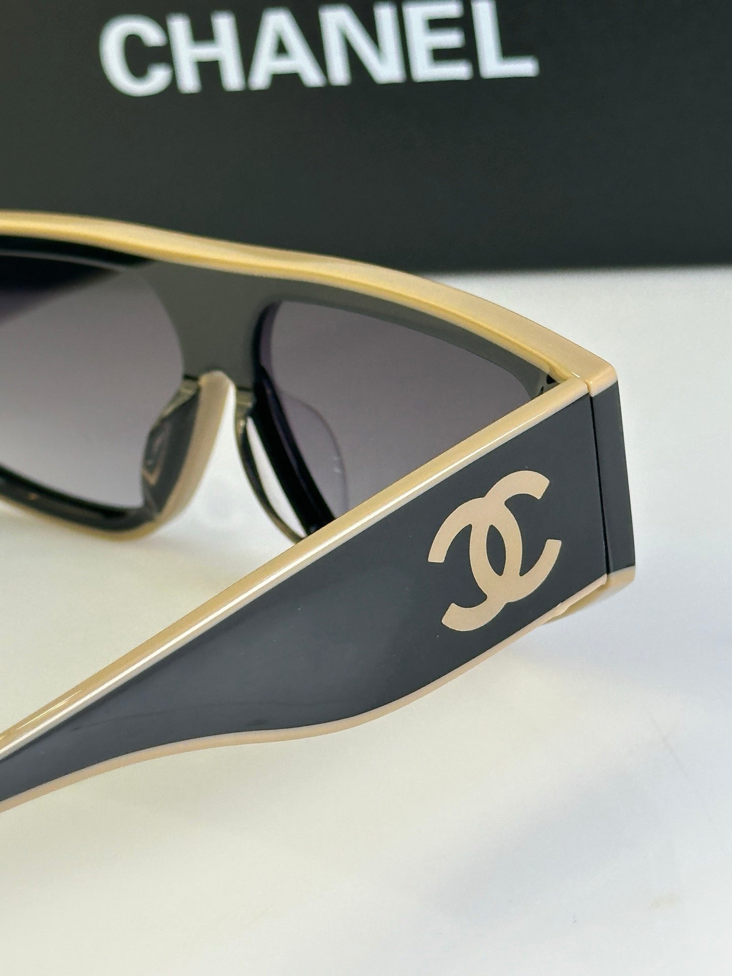 2024 CHANEL SHIELD 6057  Rectangle Women's Acetate Sunglasses  ✨