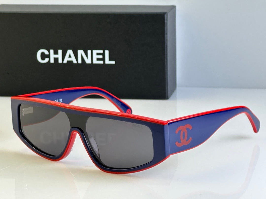 2024 CHANEL SHIELD 6057  Rectangle Women's Acetate Sunglasses  ✨