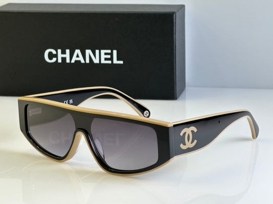 2024 CHANEL SHIELD 6057  Rectangle Women's Acetate Sunglasses  ✨