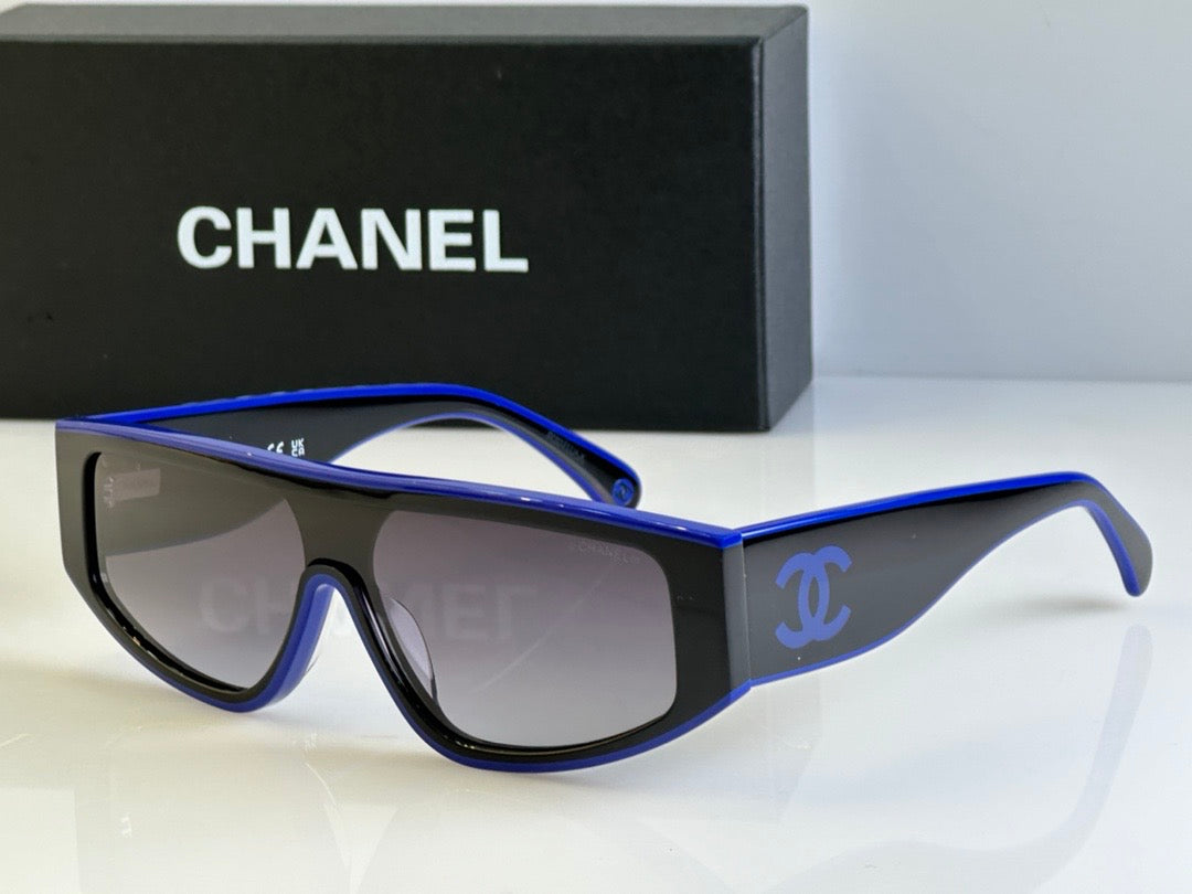 2024 CHANEL SHIELD 6057  Rectangle Women's Acetate Sunglasses  ✨