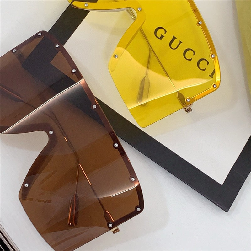 GUCCI GG1244 Monogram-Lens Acetate Mask Sunglasses  ✨