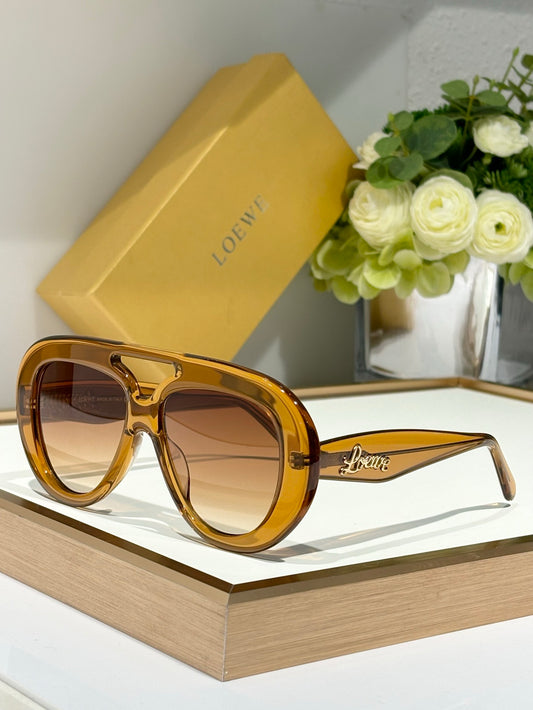 LOEWE Round Spoiler Aviator Sunglasses  ✨