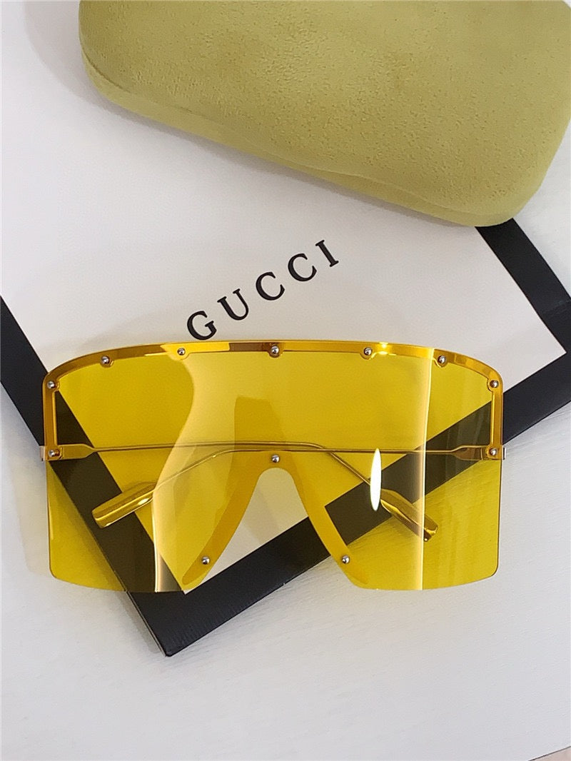 GUCCI GG1244 Monogram-Lens Acetate Mask Sunglasses  ✨