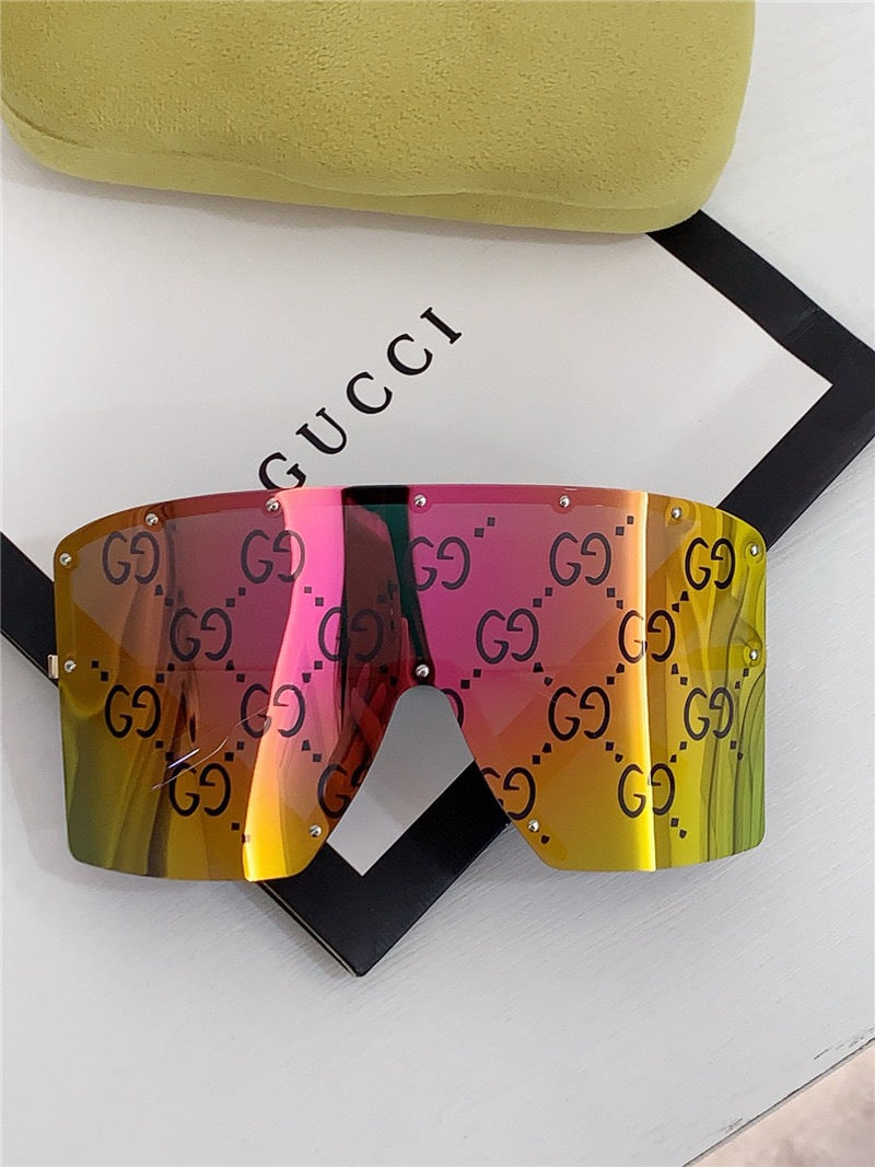 GUCCI GG1244 Monogram-Lens Acetate Mask Sunglasses  ✨