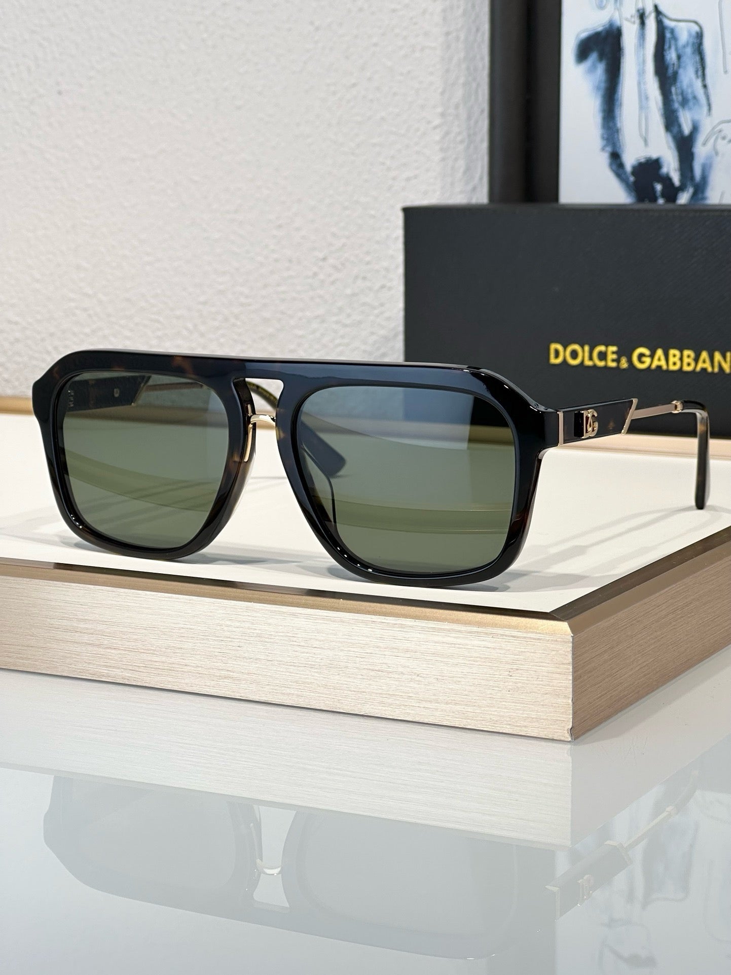 Dolce & Gabbana DG 8896 61mm Polarized Square Men's Sunglasses ✨