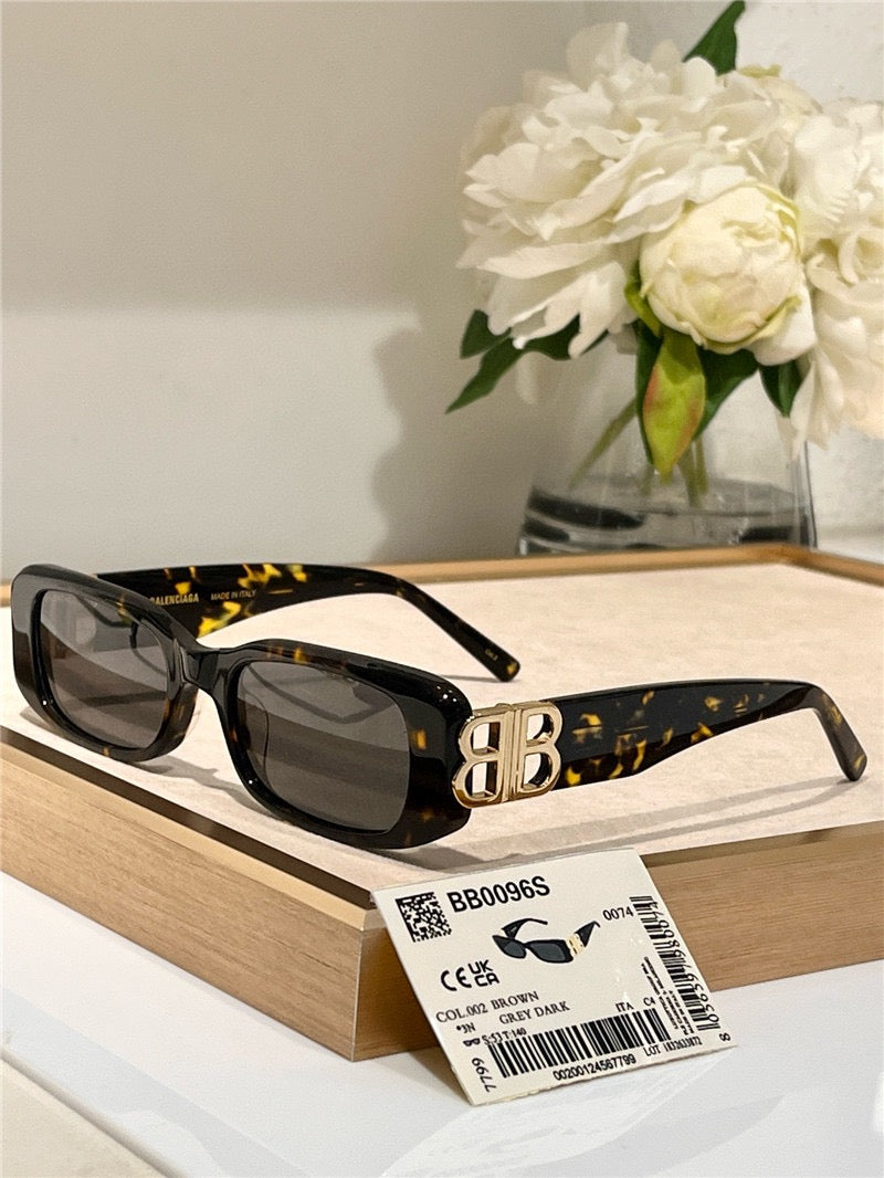 Balenciaga Eyewear BA 0096S  rectangle-frame sunglasses Unisex🖤