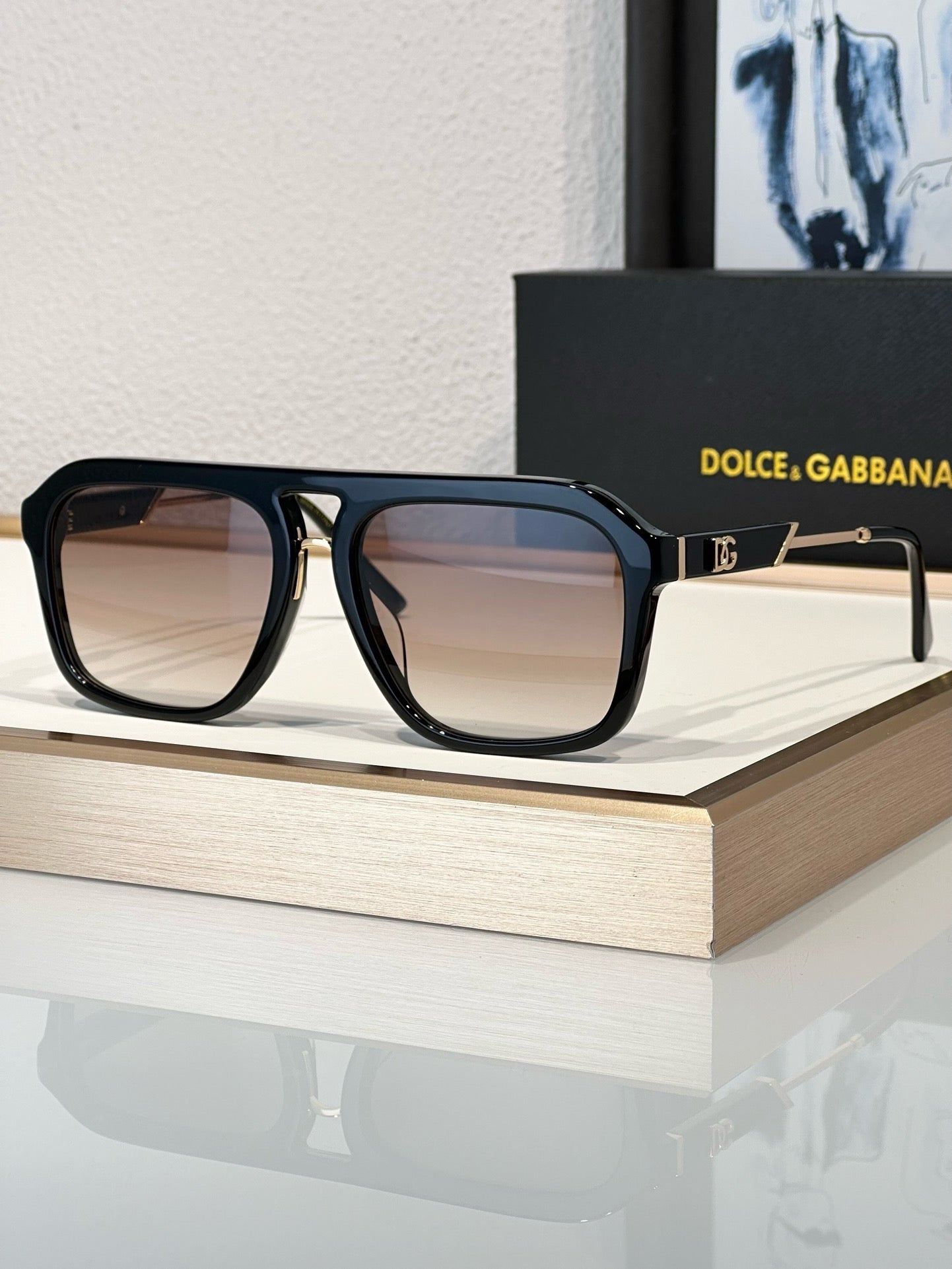 Dolce & Gabbana DG 8896 61mm Polarized Square Men's Sunglasses ✨