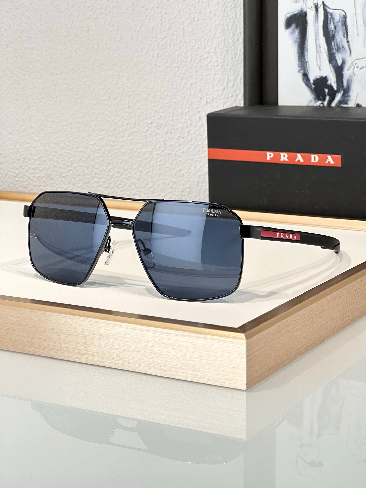 PRADA LINEA ROSSA SPS 55W Mens  Sunglasses  🟥