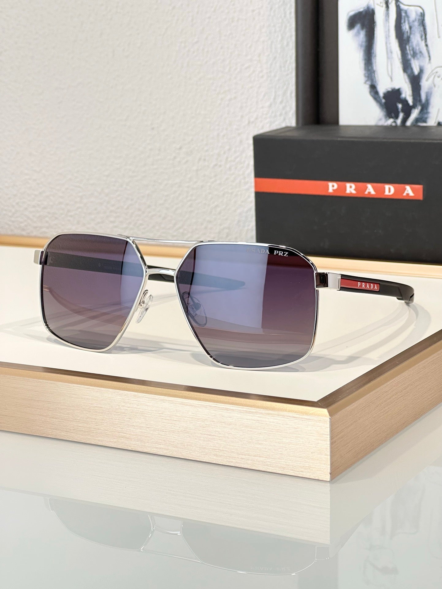 PRADA LINEA ROSSA SPS 55W Mens  Sunglasses  🟥