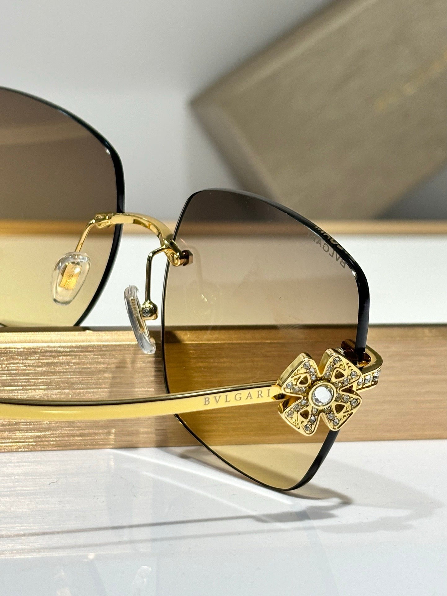 Bvlgari  Butterfly 6173-B 2014/M8 Gold  Women's Sunglasses ✨