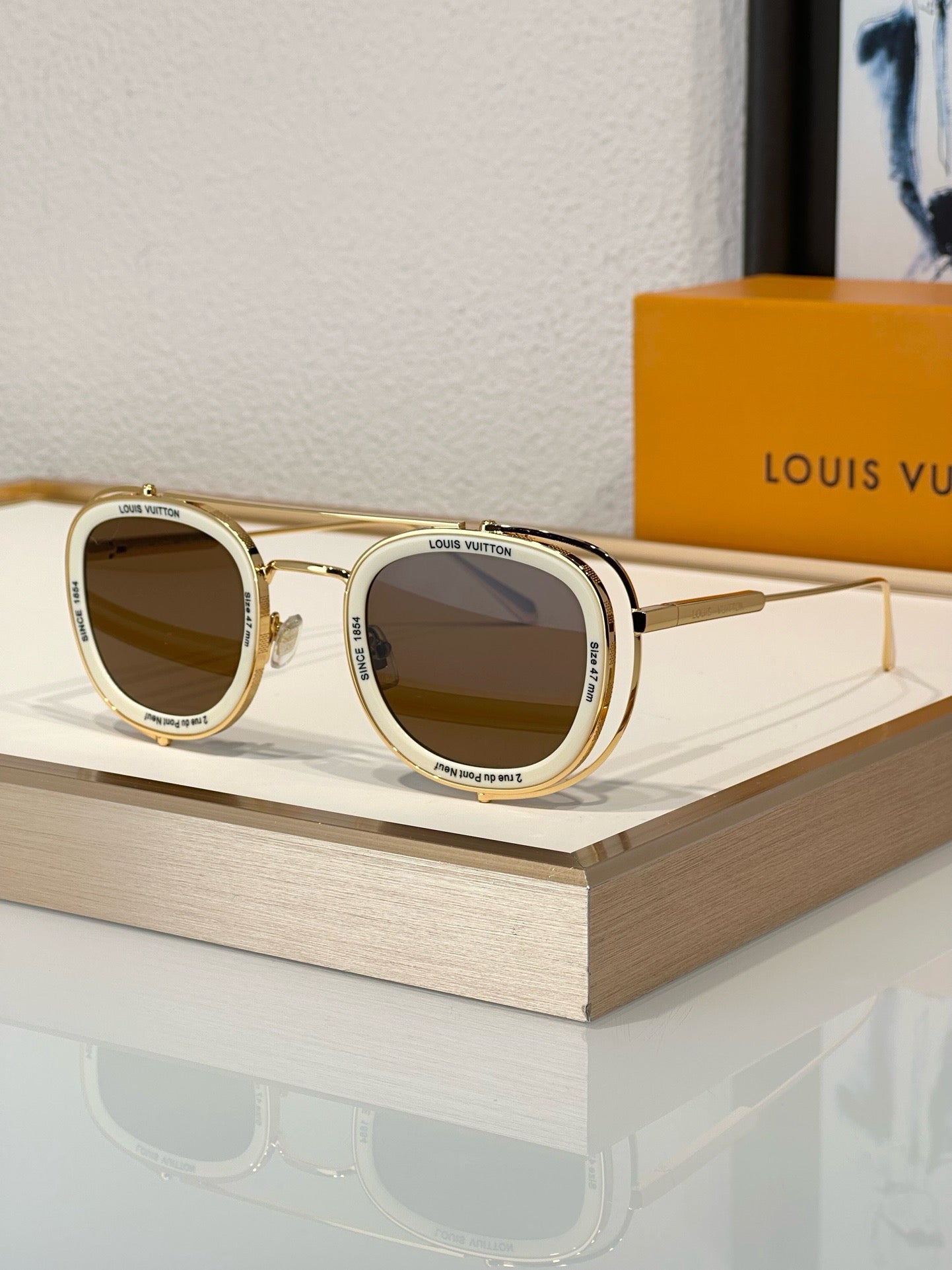 Louis Vuitton Z2213U  LV Super Vision Metal Pilot Square Sunglasses  ✨