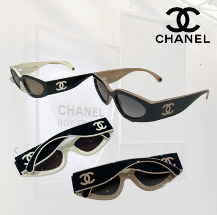 2024 CHANEL SHIELD 6057  Rectangle Women's Acetate Sunglasses  ✨