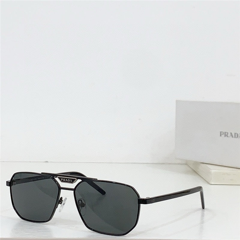 PRADA SPR 58Y Rectangle shape  Metal Sunglasses Unisex  🟥