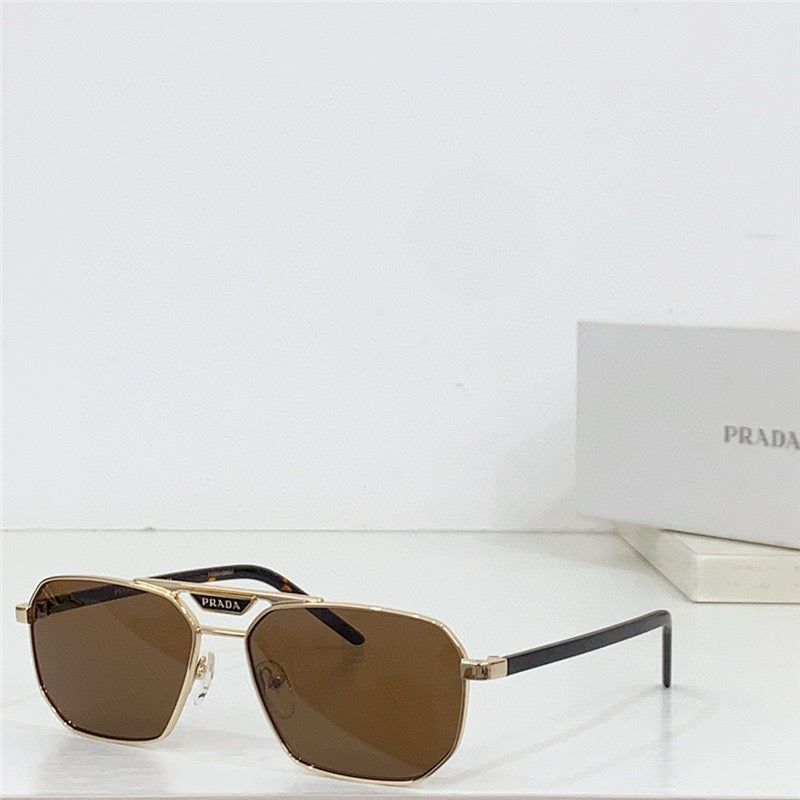 PRADA SPR 58Y Rectangle shape  Metal Sunglasses Unisex  🟥