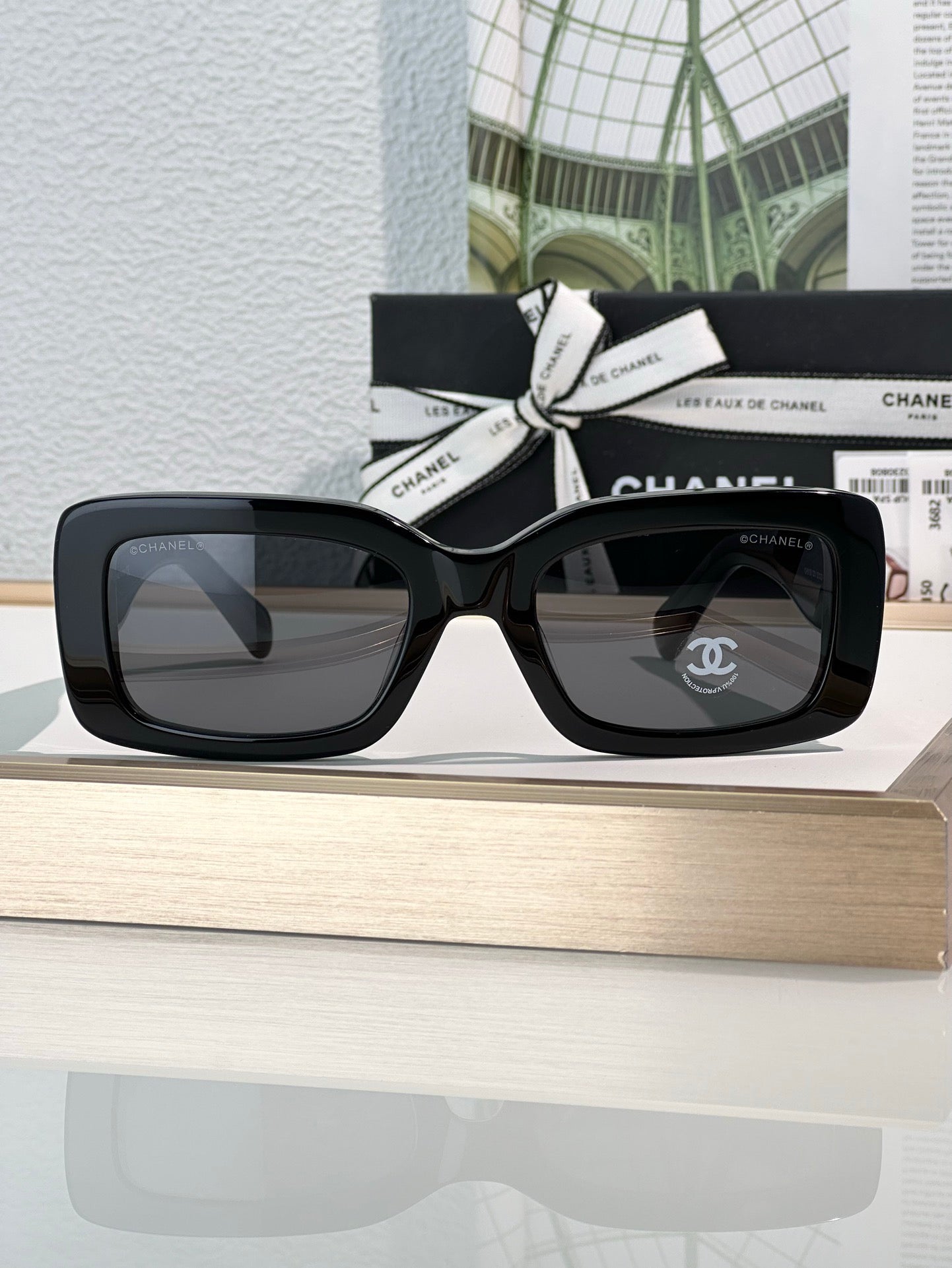 2024 CHANEL 9150 Rectangle Women's Acetate Sunglasses  ✨