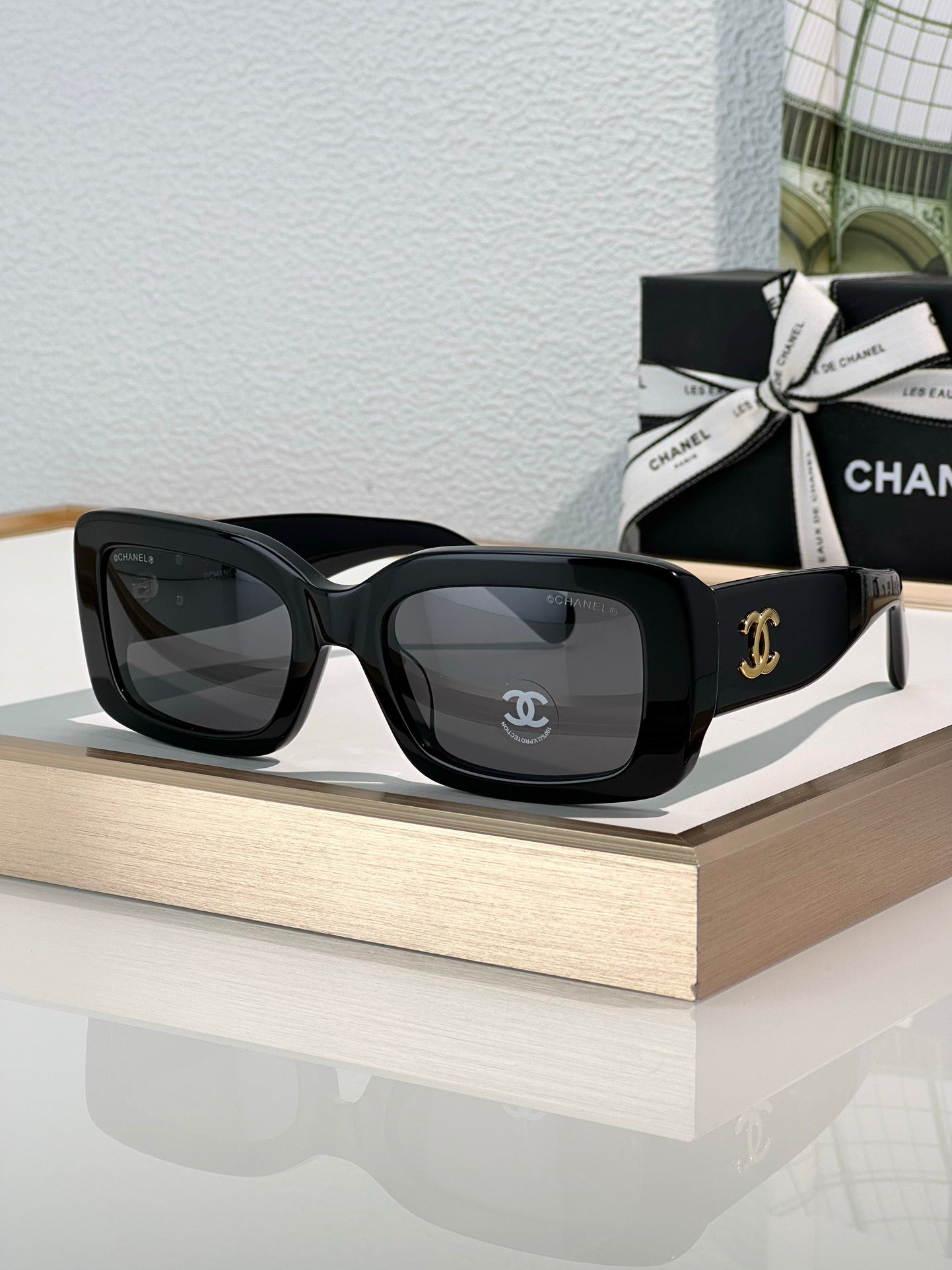 2024 CHANEL 9150 Rectangle Women's Acetate Sunglasses  ✨