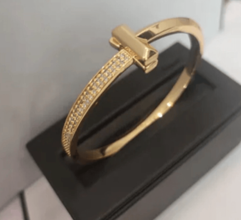 Tiffany&Co 18k gold plated Unisex Love Couple Hinged Style Bangle lock bracelets silver rose yellow gold 9 models with box fits 17cm-6.69inch✨ - buyonlinebehappy