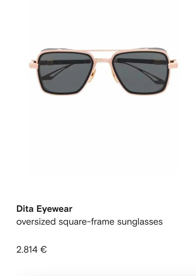 Dita Eyewear LIMITED EDITION Mach Six square-frame Men's Sunglasses 👑 - buyonlinebehappy