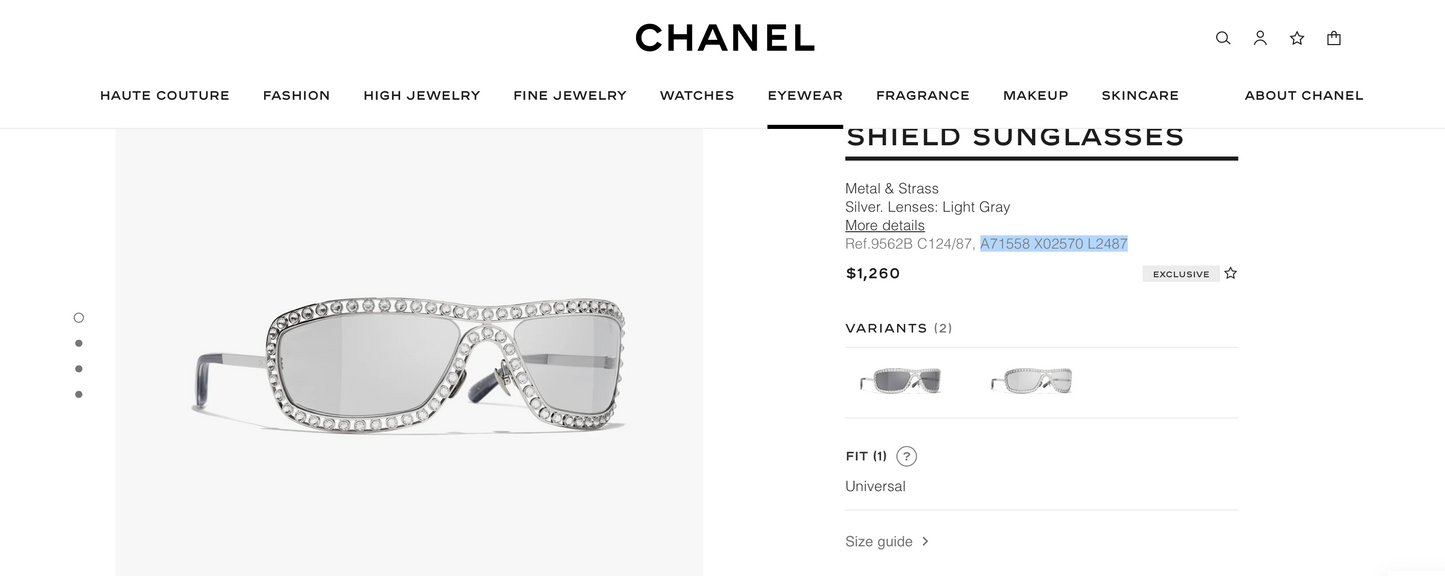 - CHANEL Shield Sunglasses A71558🖤 - buyonlinebehappy