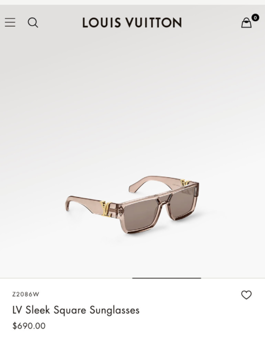 Louis Vuitton Z2086W New LV Sleek Square Sunglasses ✨ - buyonlinebehappy