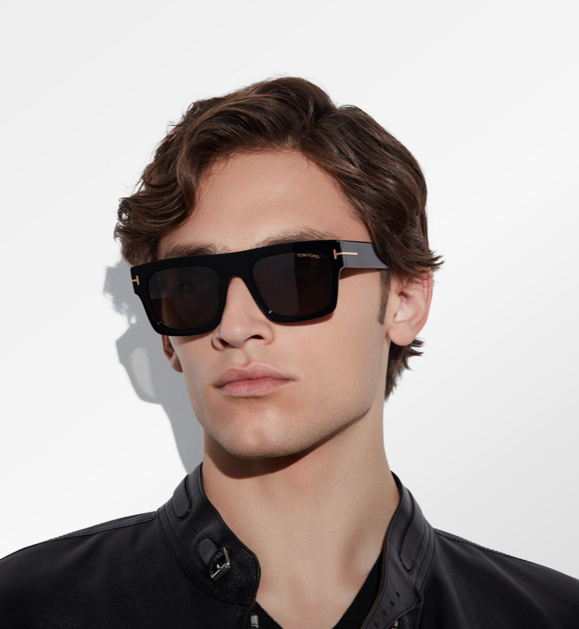 TOM FORD FAUSTO TF0711 Rectangular Sunglasses ✨ - buyonlinebehappy