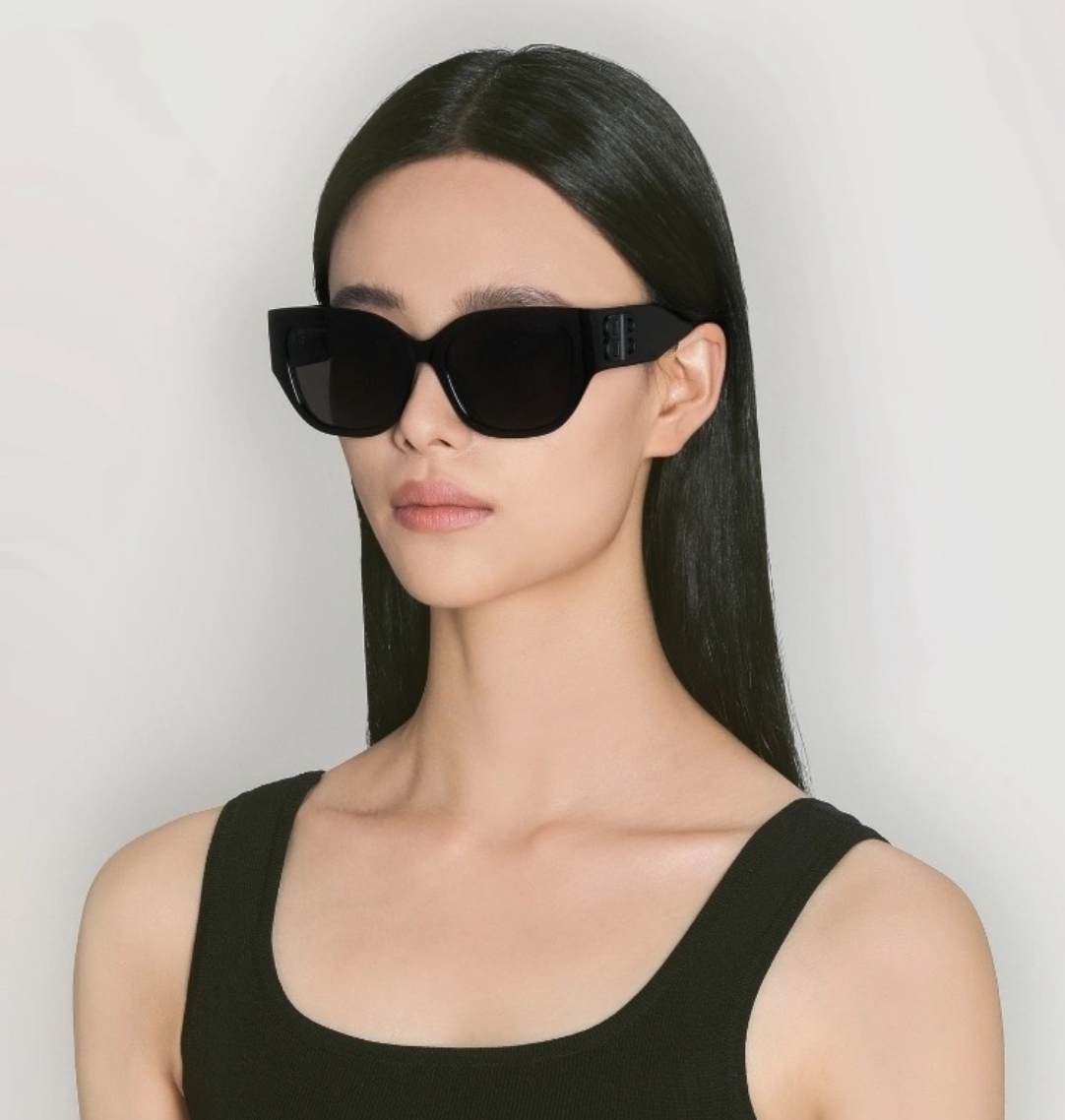 BALENCIAGA BB0323SK 003 acetate Sunglasses 🖤 - buyonlinebehappy